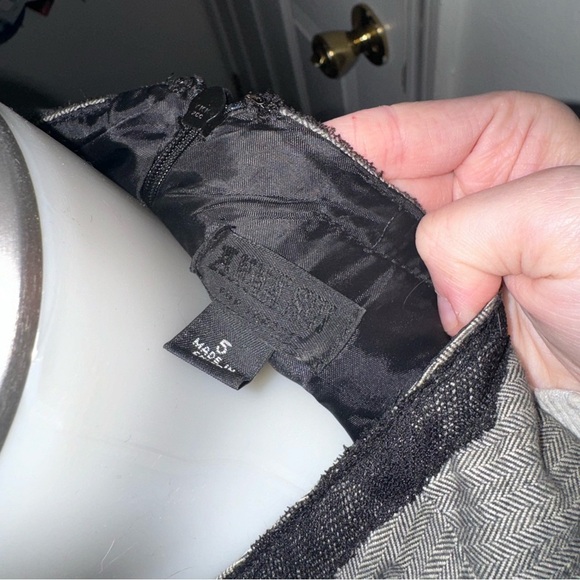 Anna Sui Black Tweed Target Grey Midi Dress Small - Picture 4 of 4